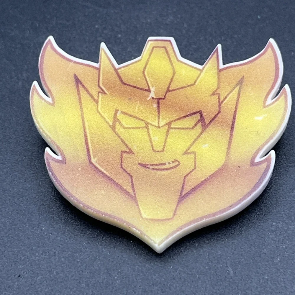 Rodimus Star Transformers Plastic Lapel Hat Pin